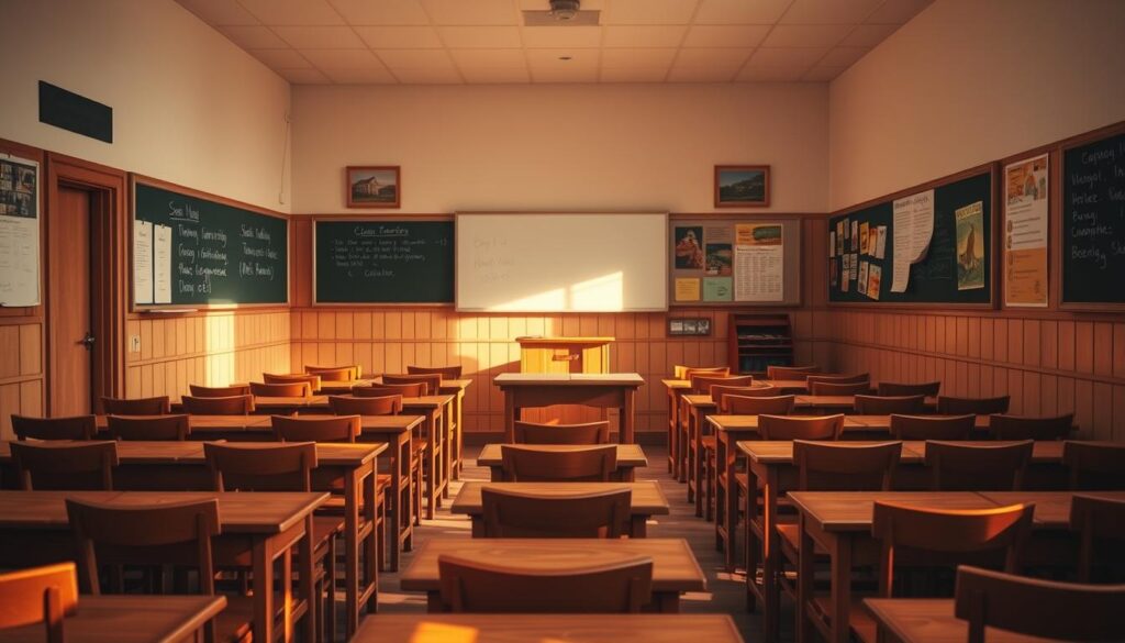 Estrutura de sala de aula tradicional