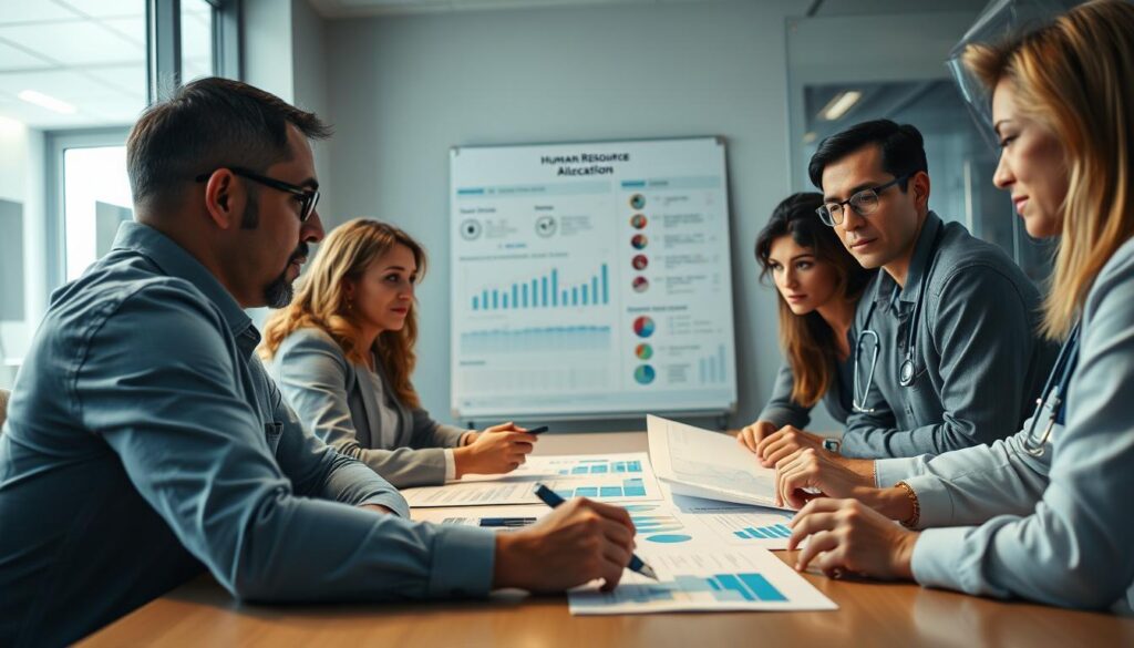 alocação de recursos humanos em saúde