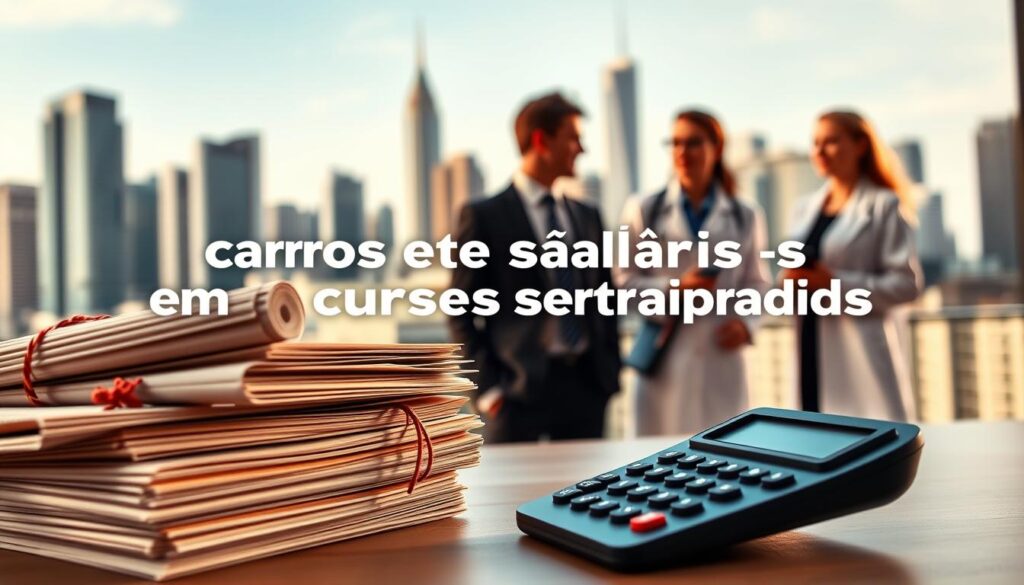 cargos e salários em cursos rápidos
