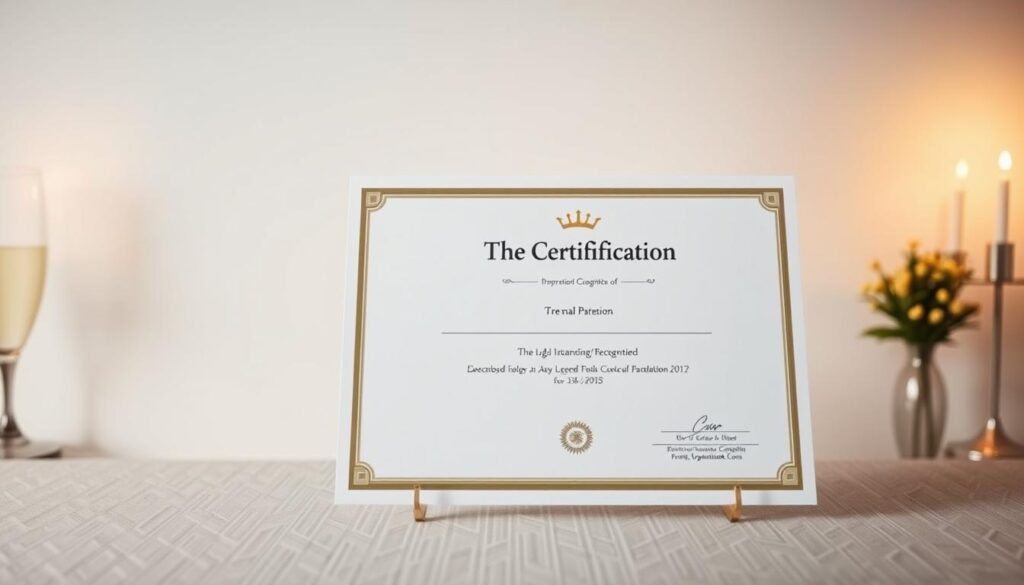 certificação e reconhecimento