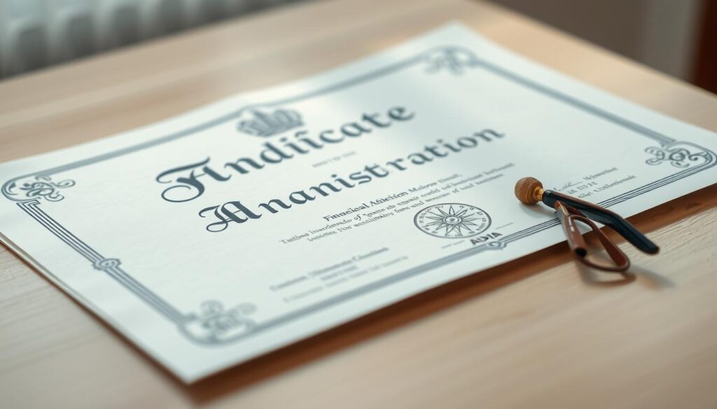 certificado administração financeira