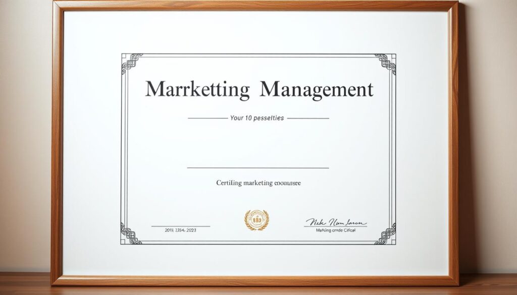 certificado em gestão de marketing