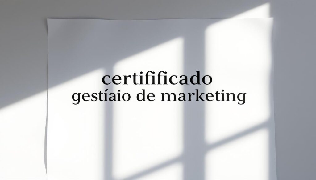 certificado gestão de marketing