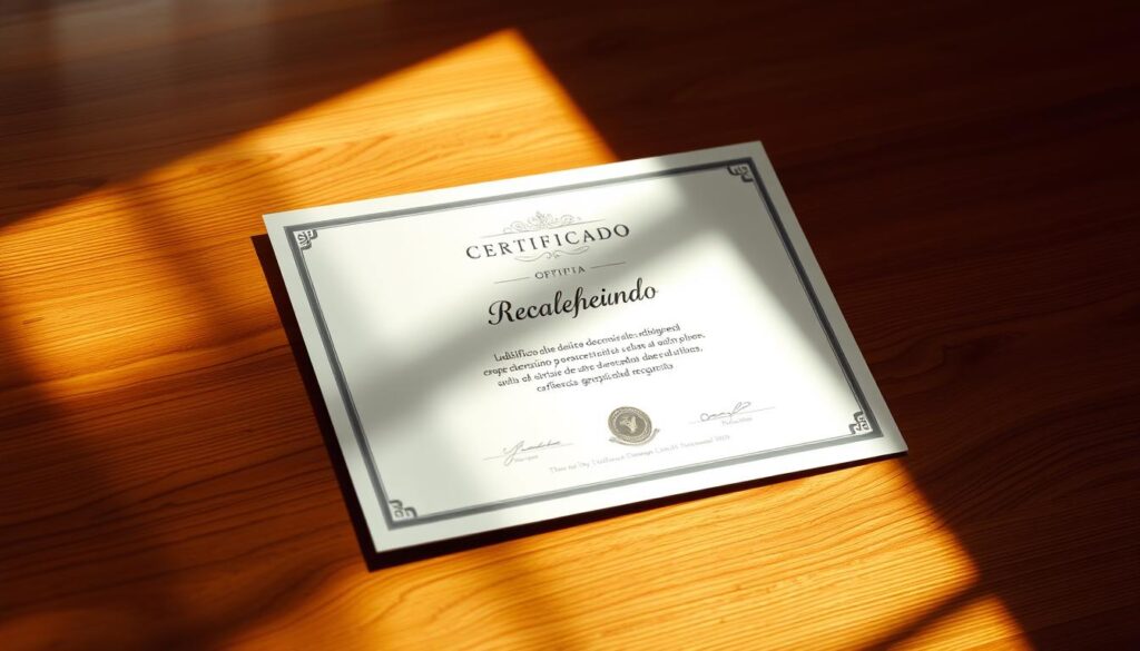 certificado reconhecido