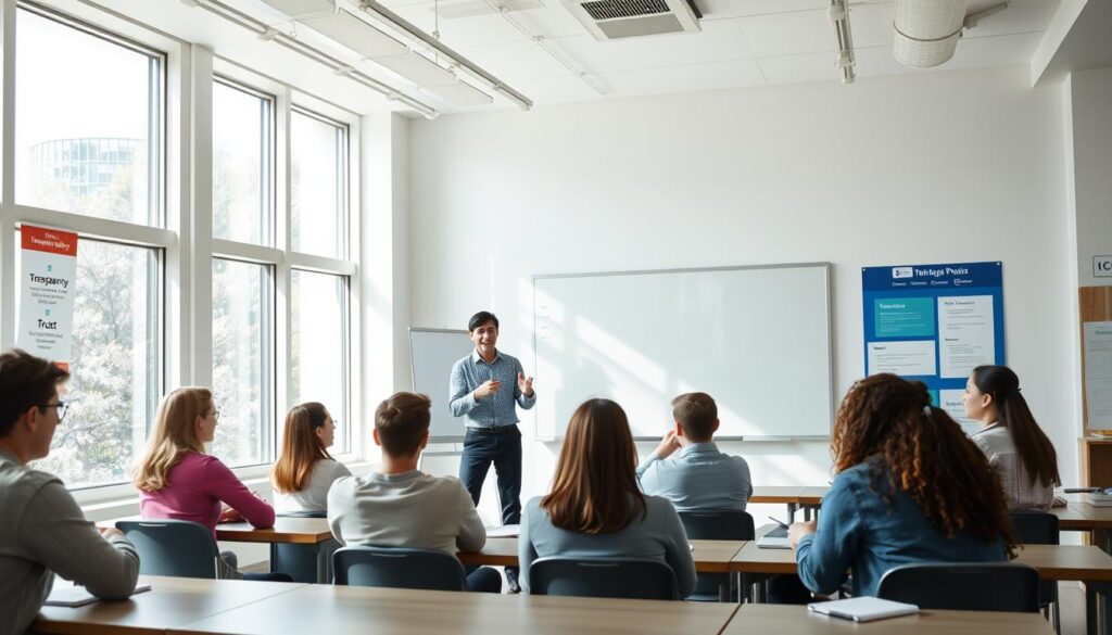 comunicação escolar transparente