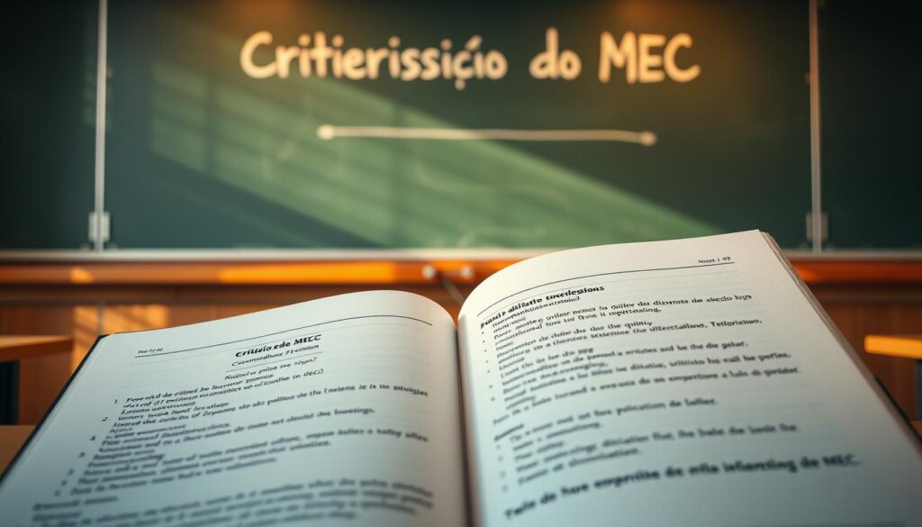 critérios de avaliação do MEC