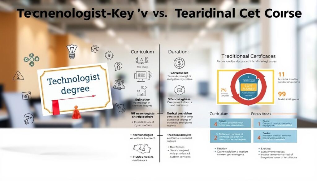 diferenças entre tecnólogo e curso técnico