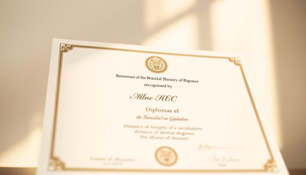 diploma reconhecido pelo MEC