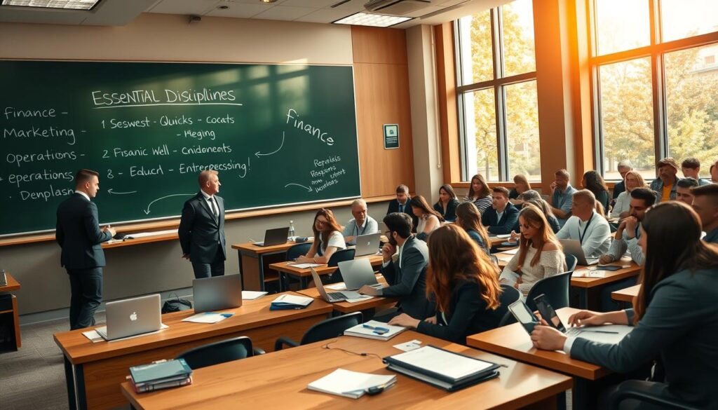 disciplinas essenciais em cursos de negócios