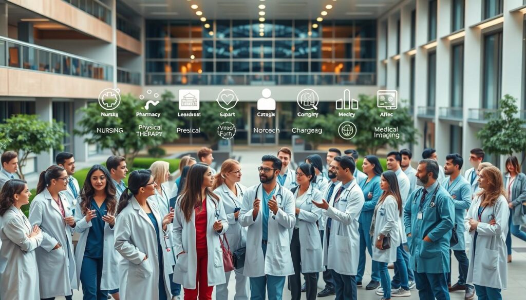 diversidade de cursos na saúde