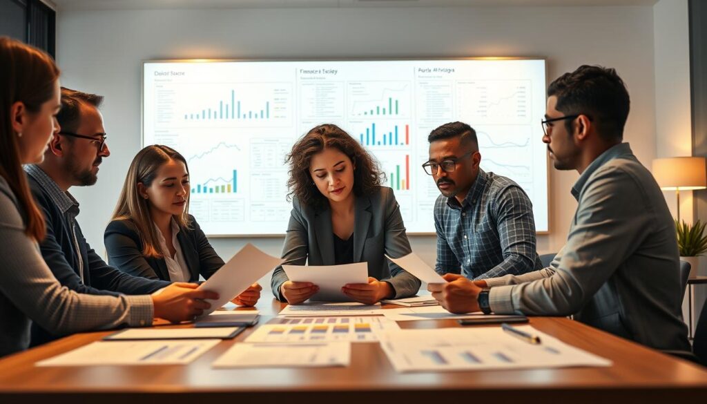equipe de finanças
