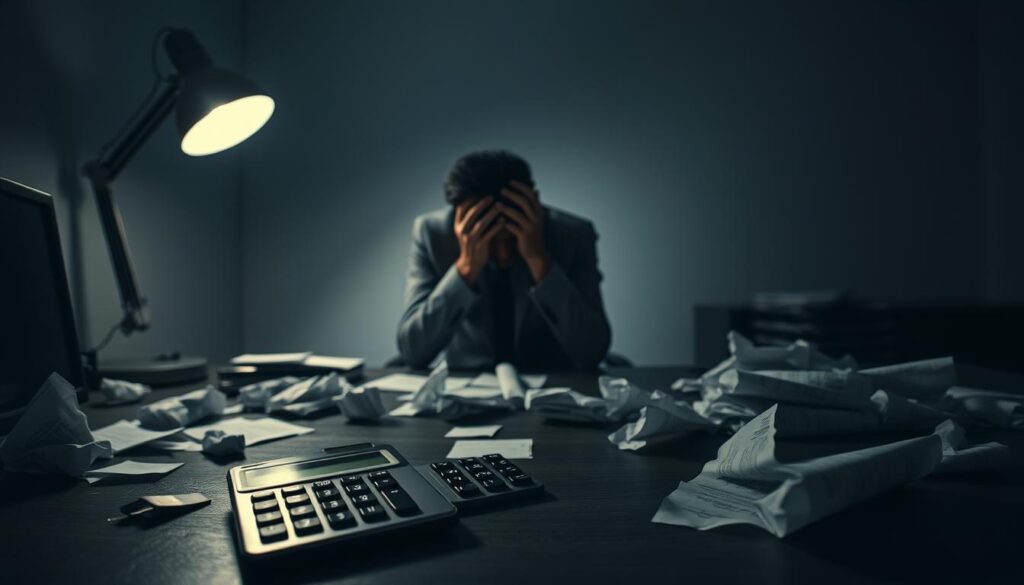 erros em gestão financeira