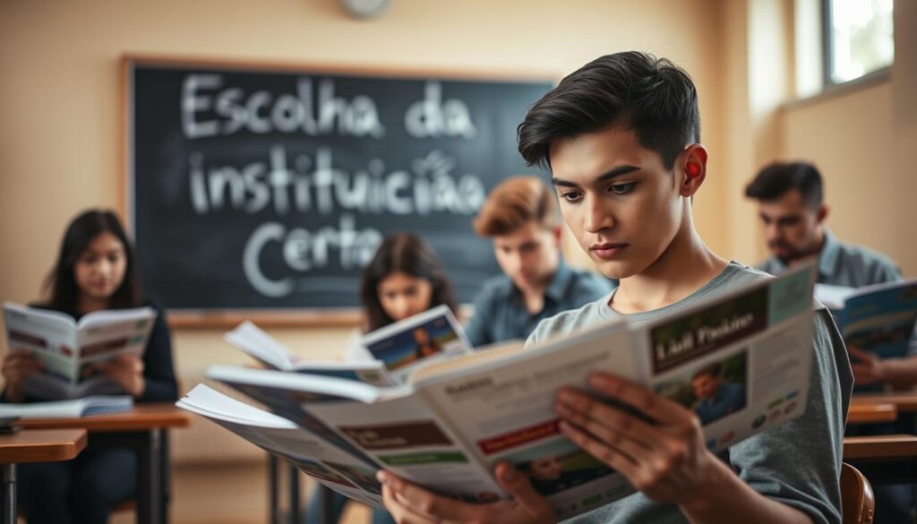 escolha da instituição certa