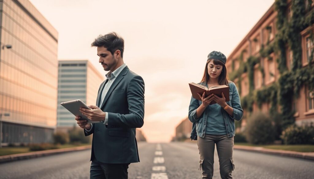 escolha entre cursos