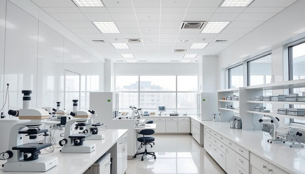 estrutura de laboratórios em saúde