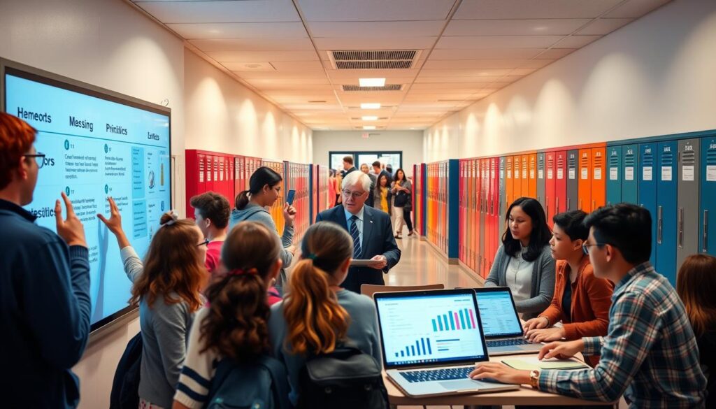 gestão de comunicação escolar