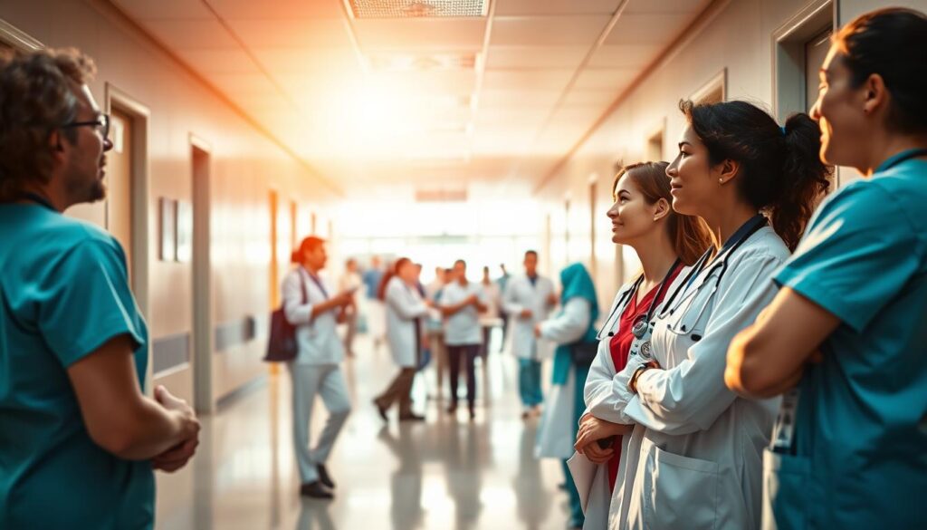 gestão de equipes em hospitais