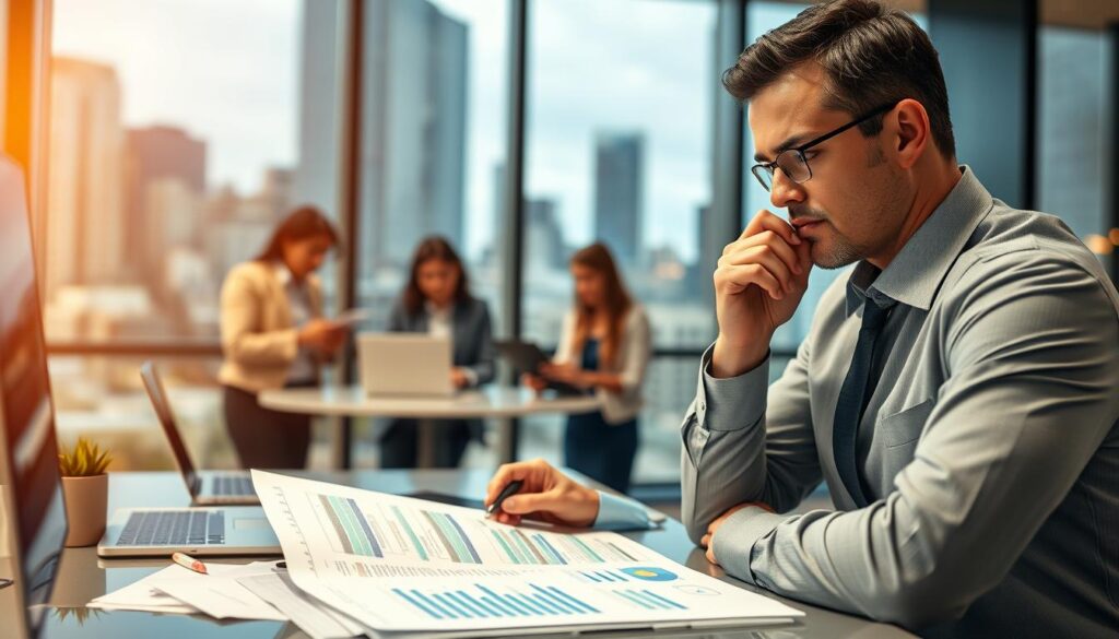gestão financeira de negócios