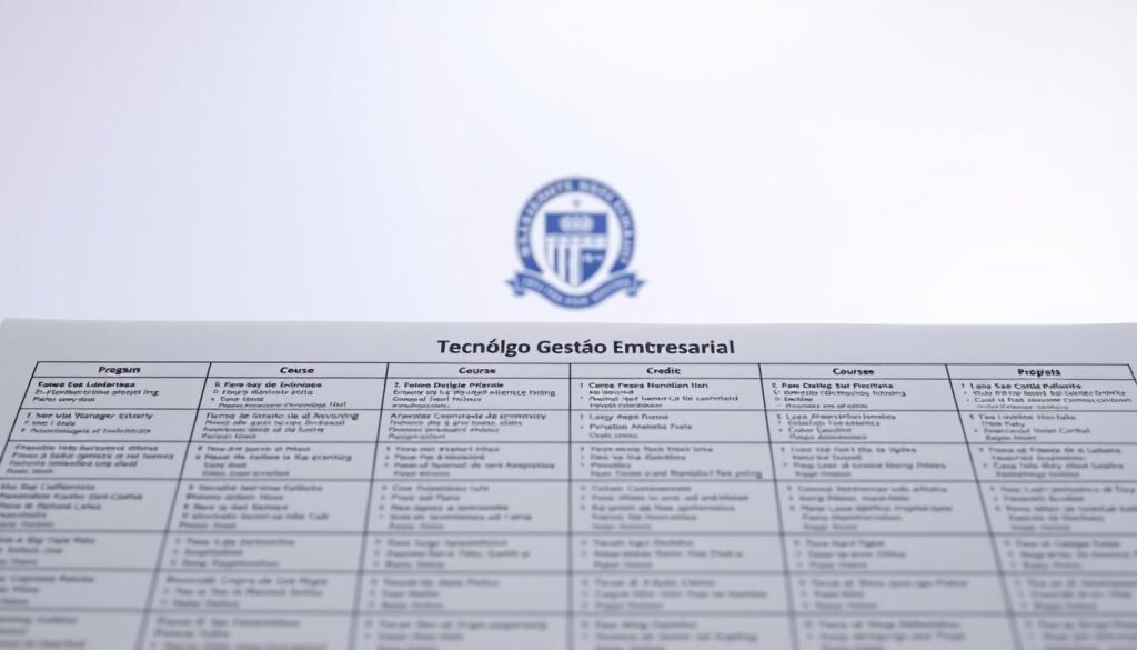 grade curricular gestão empresarial