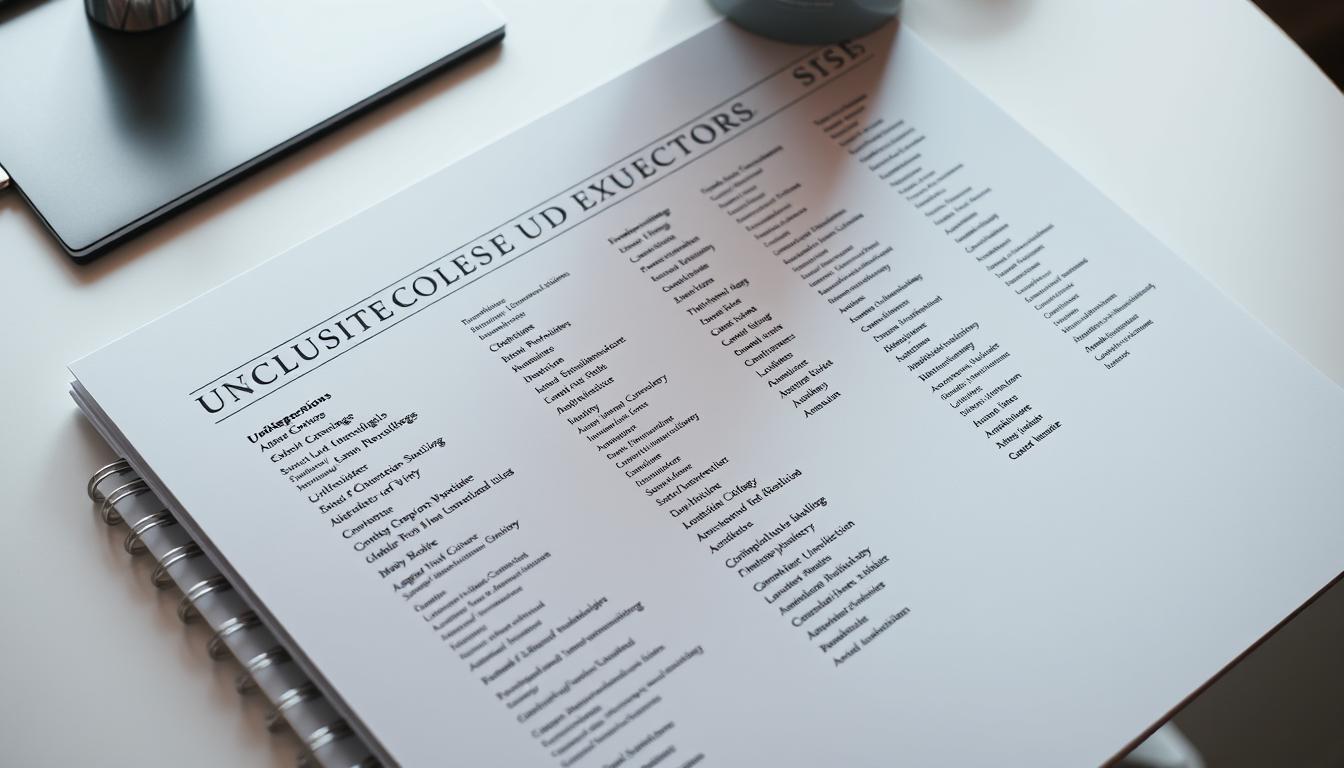 lista de faculdades