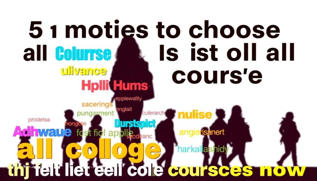 lista de todos os cursos de faculdade