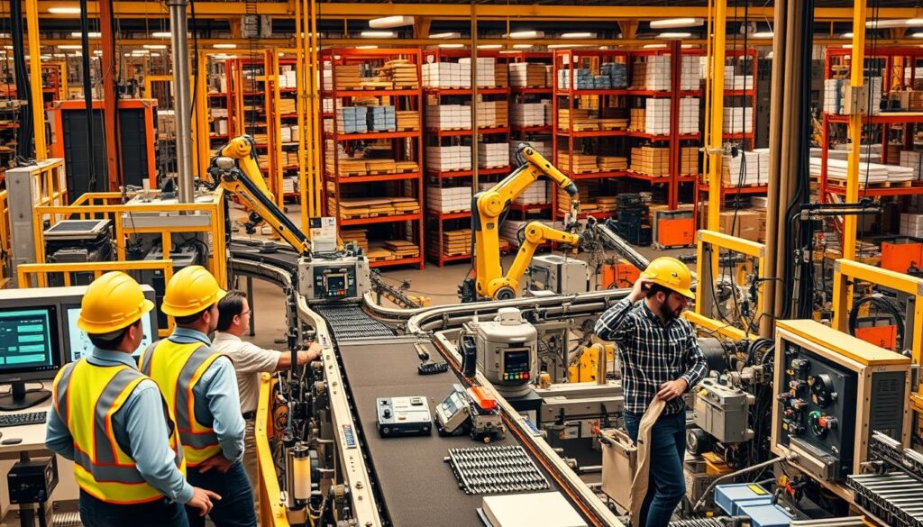 mercado trabalho gestão produção industrial