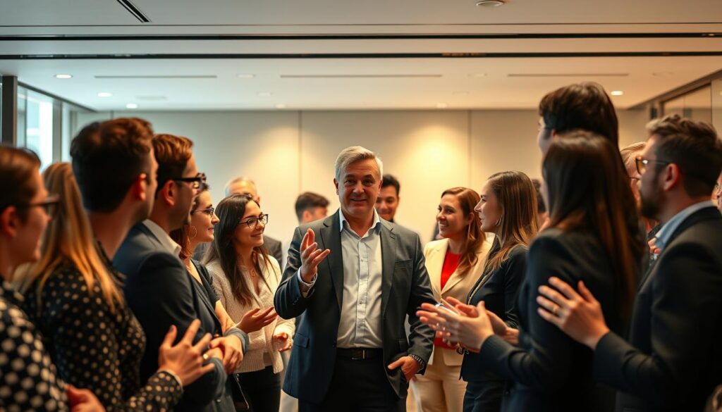 networking e liderança em gestão comercial