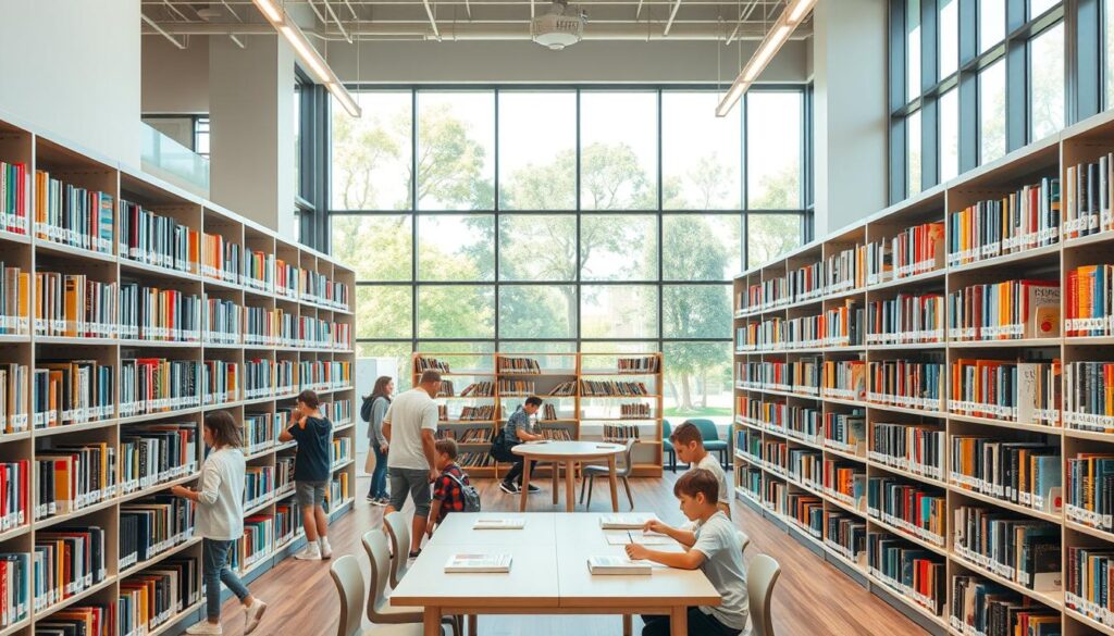 organização de biblioteca escolar