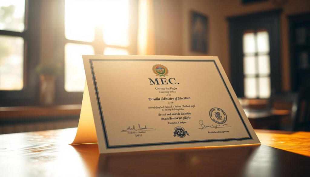 reconhecimento de diploma pelo MEC