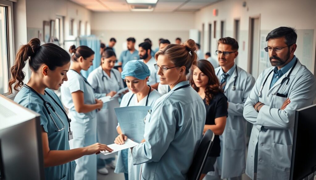 recursos humanos em hospitais