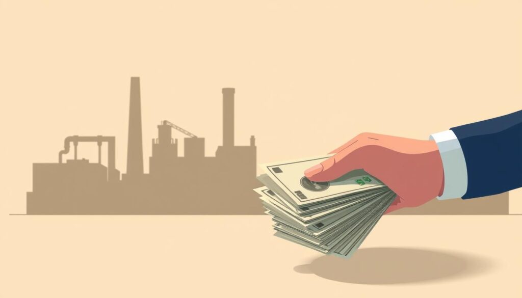 salário produção industrial