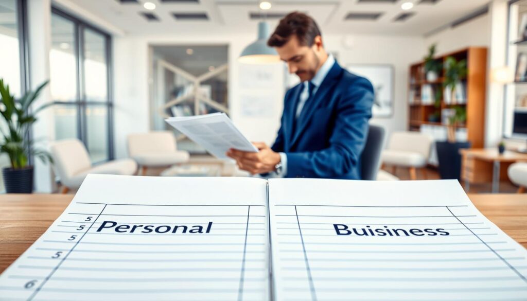 separação de finanças pessoais e empresariais