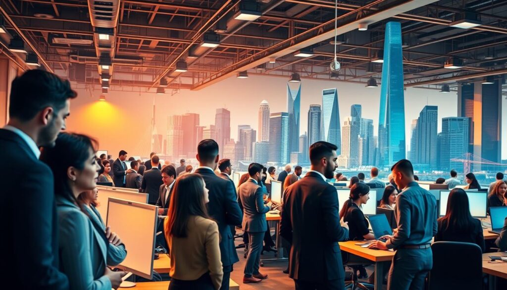 mercado de trabalho em recursos humanos